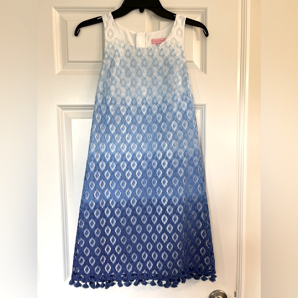 Lilly Pulitzer Marquette Ombré Lace Shift Dress EUC size small